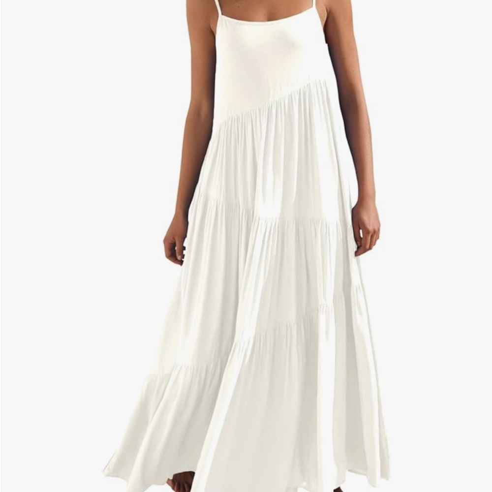 Women’s White Maxi Slip Dress